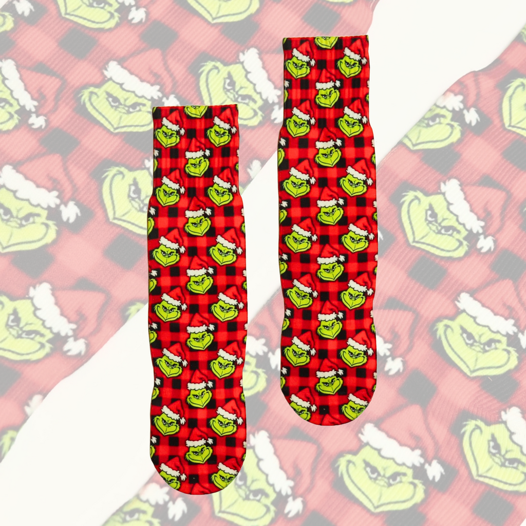 Big Grinch Energy Socks