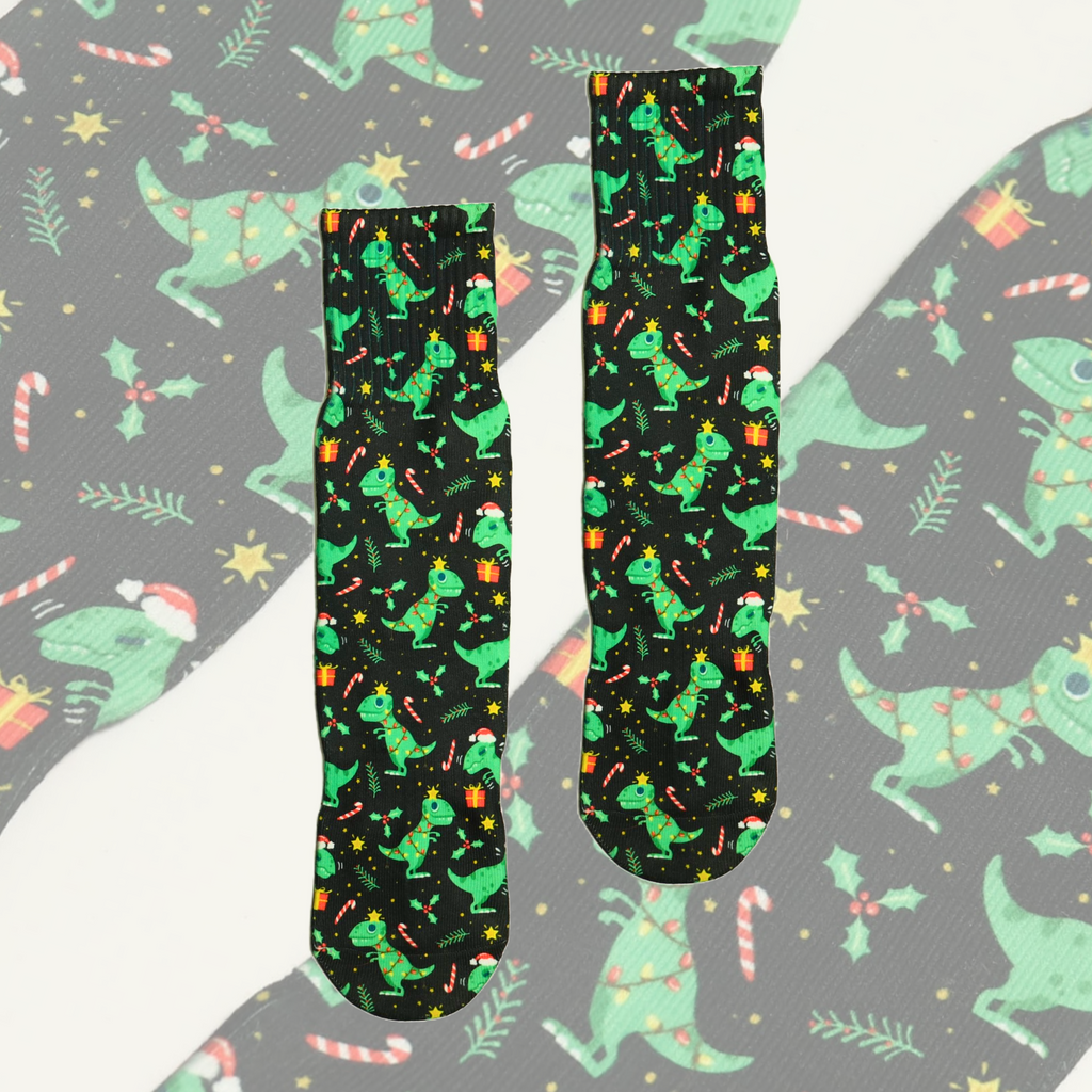 Dino-Mite Christmas Socks