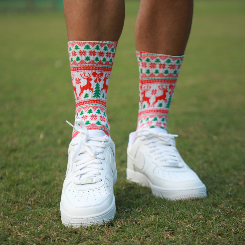 Ugly Christmas Pattern Socks