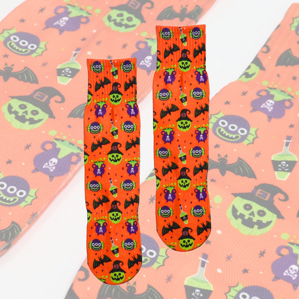 Witchy Pumpkin Brew Socks