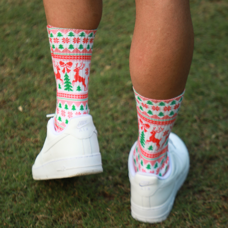 Ugly Christmas Pattern Socks