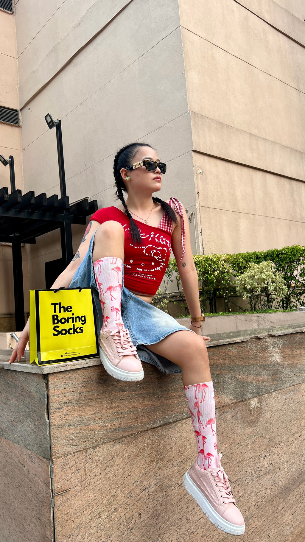 Flamingo Frenzy Socks